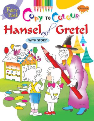 fairy tales copy to colour hansel and gretel